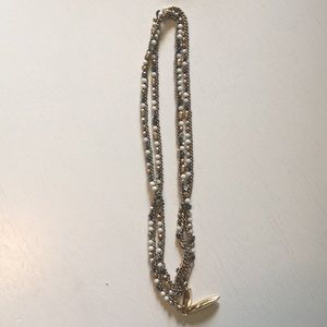 Stella & Dot gold Zoe lariat necklace